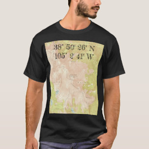 1951 USGS-Topo-Karte von Pikes Peak T-Shirt