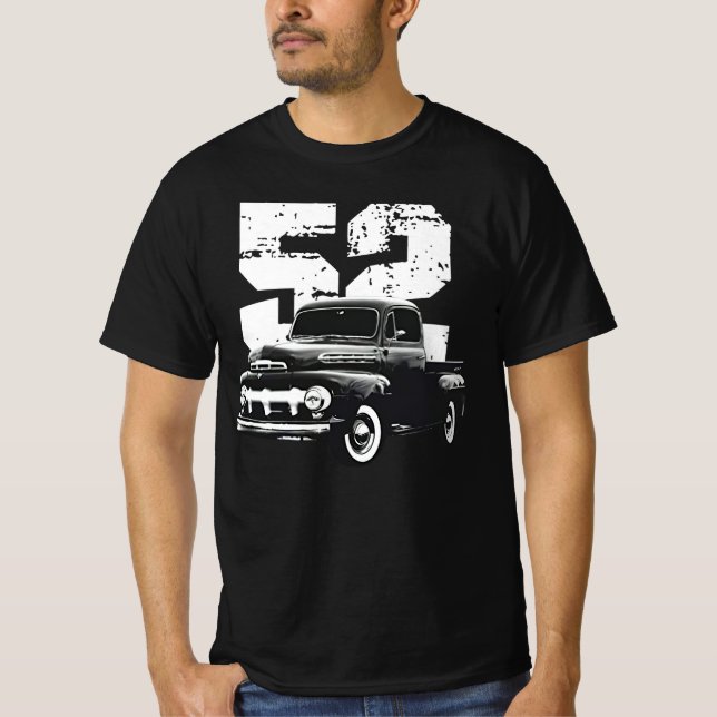 1952 F1 F100 Silhouette an der Vorderseite mit dre T-Shirt (Vorderseite)