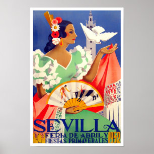 1952 Feria de Sevilla Poster