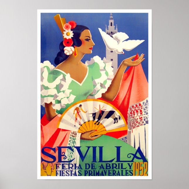 1952 Feria de Sevilla Poster