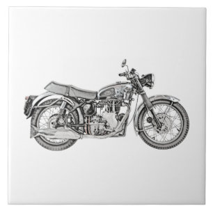 1952 Velocette Venom Motorrad Fliese