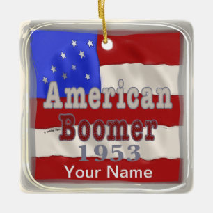 1953 Baby Boomer Geburtstagsgeschenke personalisie Keramikornament
