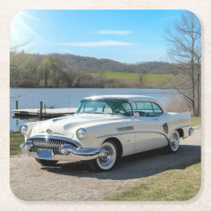 1953 Buick Skylark, ein klassisches amerikanisches Rechteckiger Pappuntersetzer