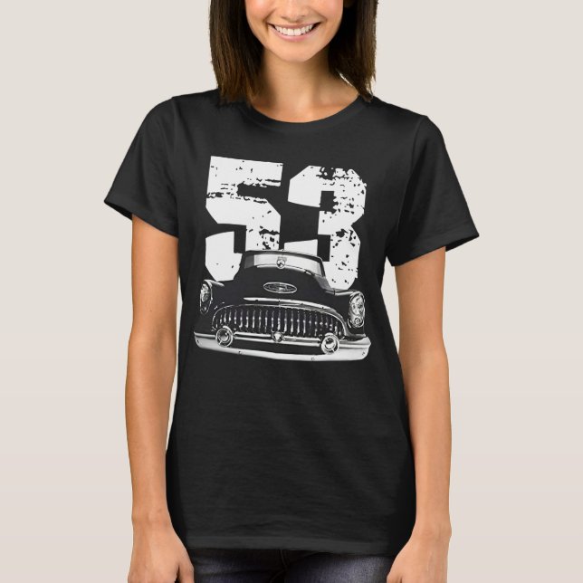 1953 Buick Special Front Grill View Silhouette  T-Shirt (Vorderseite)