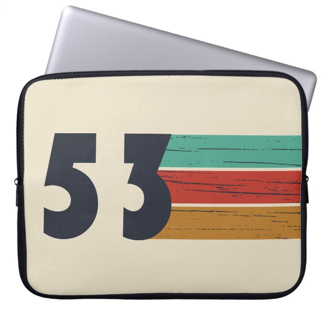 1953 Geborenes Vintage Geburtstagsgeschenk Laptopschutzhülle (Vorderseite)