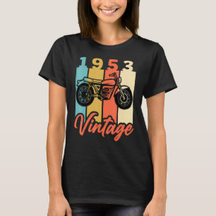 1953 Geburtstag Vintag Retro-Motorrad Geburtstag T-Shirt