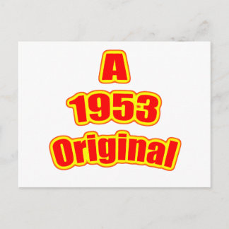 1953 Original Red Postkarte