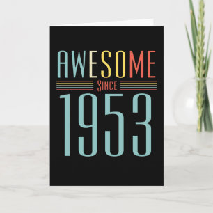 1953 Vintager Geburtstag Karte