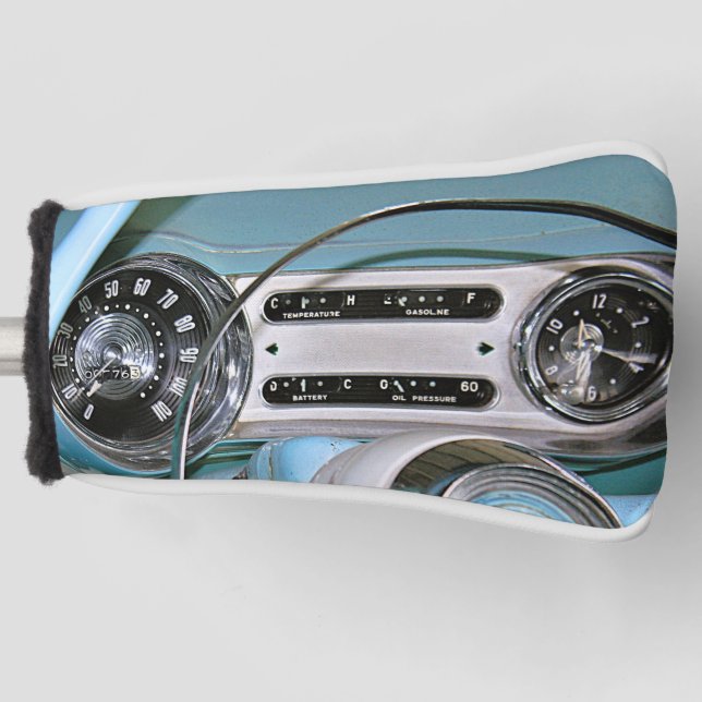 1954 Classic Car Dashboard Golf Headcover (Vorderseite)