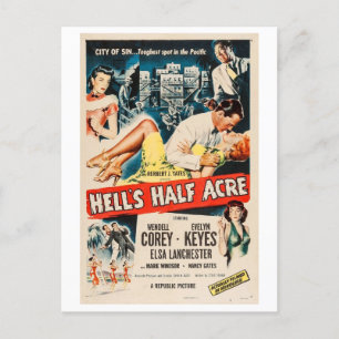 1954 Film Hell's Half Acre Postkarte