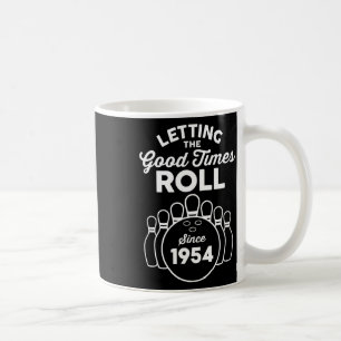 1954 Geboren Jahr Alter Bowler 1954 Geburtstag Bow Kaffeetasse
