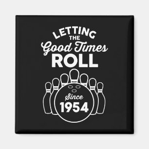 1954 Geboren Jahr Alter Bowler 1954 Geburtstag Bow Magnet