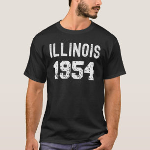 1954 Illinois Geburtstag Jahr Staat Retro Tourist T-Shirt