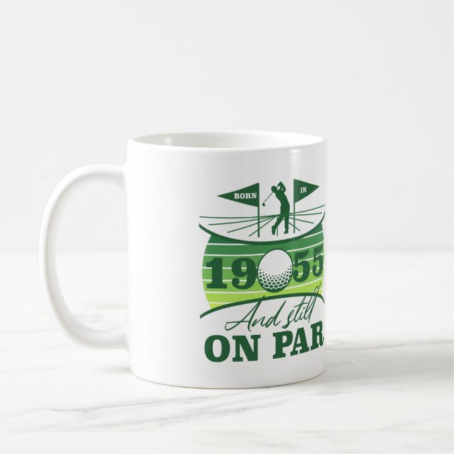 1955 70. Geburtstag Golf Spaß Kaffeetasse (Links)
