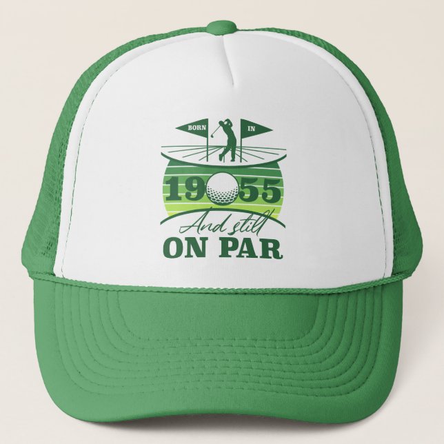 1955 70. Geburtstag Golf Spaß Truckerkappe (Vorderseite)