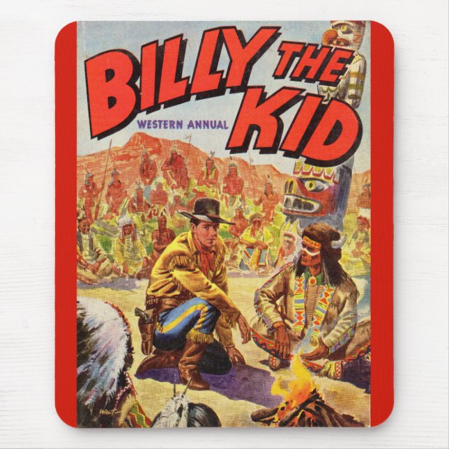 1955 Billy the Kid Western Annual cover Mousepad (Vorne)