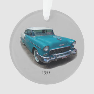1955 Blau-Weiß-Klassiker Autokrarosserie Ornament