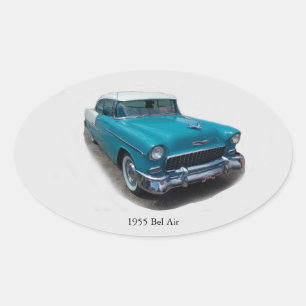 1955 Blue Bel Air Aufkleber
