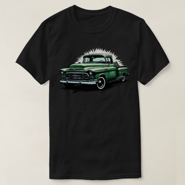 1955 Chevrolet 3100 Lieferwagen T-Shirt (Design vorne)