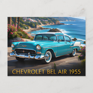 1955 Chevrolet Bel Air Classic American Car Postkarte