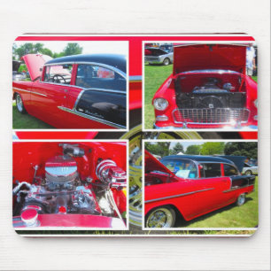 1955 Chevrolet Sedan Collage Mouse Pad Mousepad