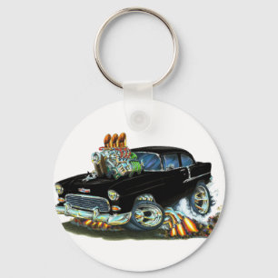 1955 Chevy150-210 Black Car Schlüsselanhänger