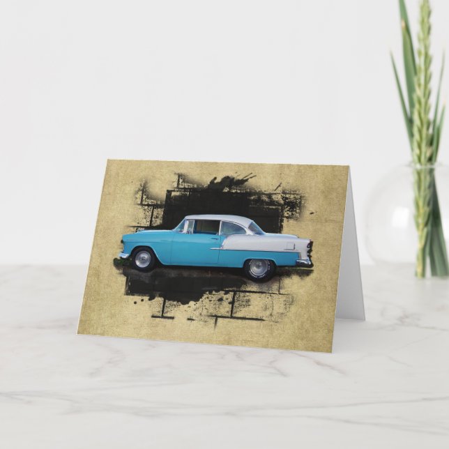 1955 Chevy Bel Air- Classic Cars- Card Karte (Vorderseite)