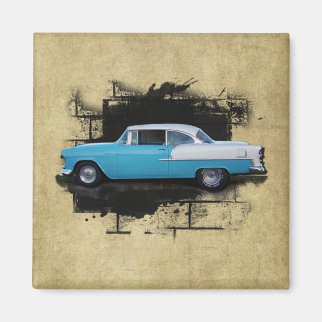1955 Chevy Bel Air - Classic Cars - Magnet (Vorne)