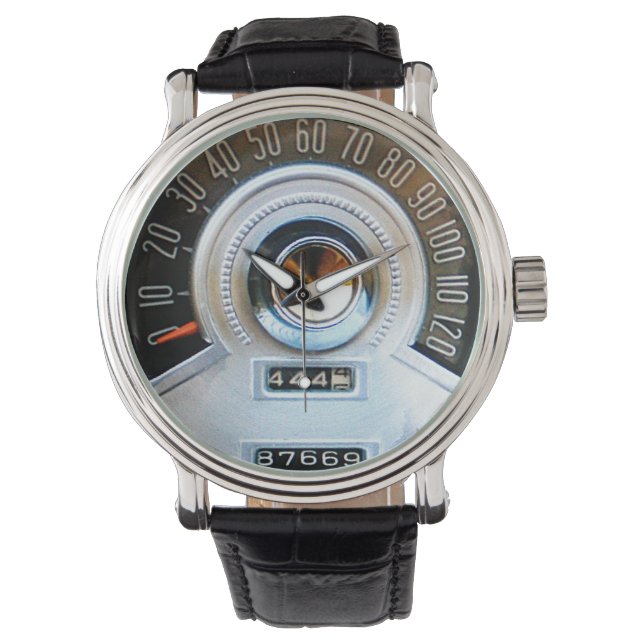 1955 Classic Car Speedometer Armbanduhr (Vorderseite)