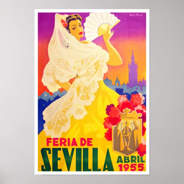 1955 Feria de Sevilla Poster (Vorne)