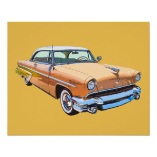 1955 Lincoln Capri Luxusauto Poster