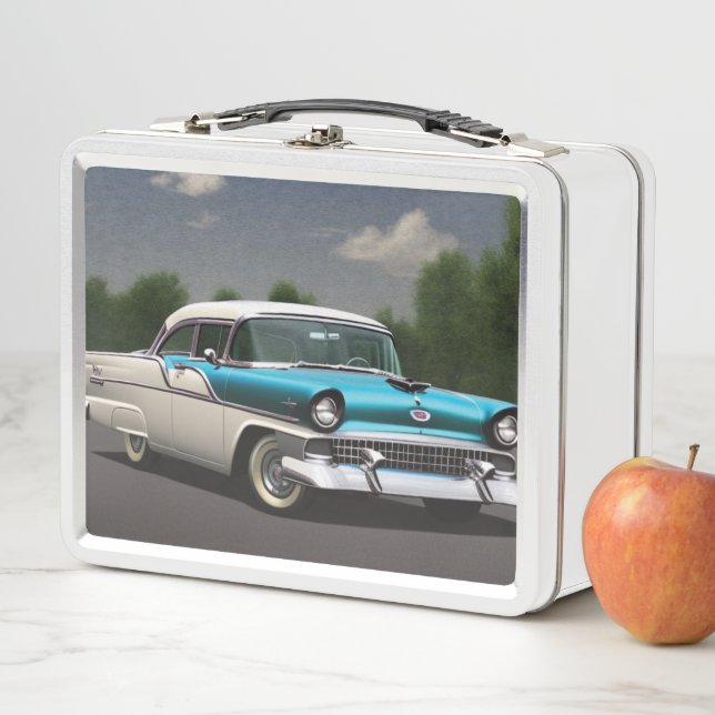 1955 Lunch-Box für klassisches Autometall Metall Brotdose (Beispiel)