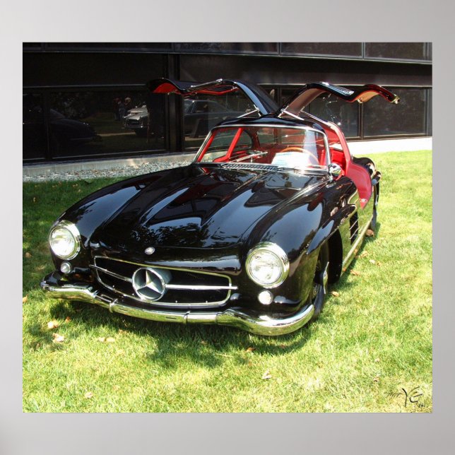 1955 Mercedes Benz 300SL Gullwing Poster (Vorne)