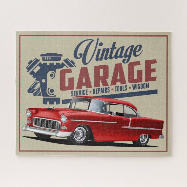 1955 Vintag Garage Jigsaw Puzzle (Horizontal)