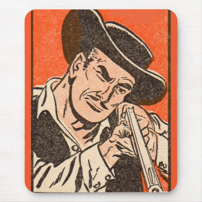 1955 Western schlechter Typ mit Gewehr von Billy,  Mousepad (Vorne)