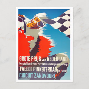 1955 Zandvoort Grand Prix Veteranenrennen Postkarte