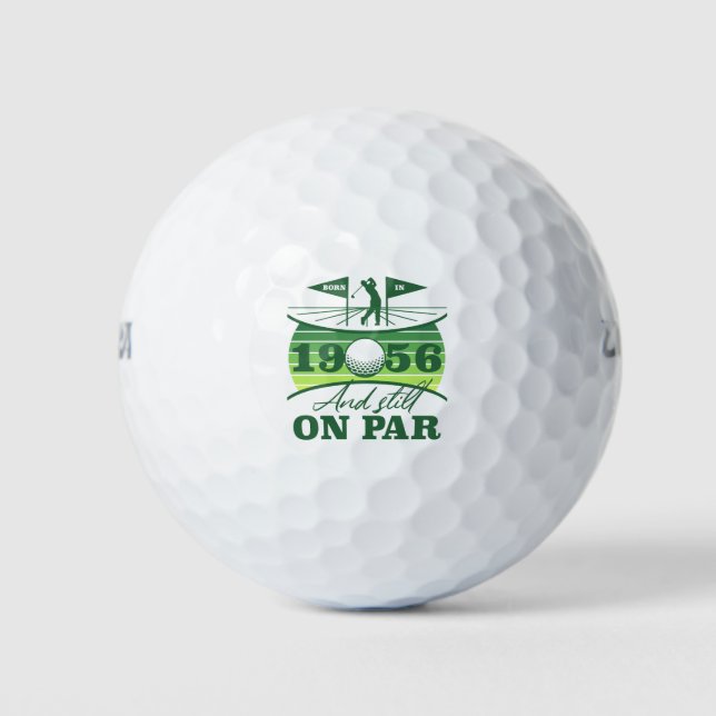 1956 70. Geburtstag Golf Liebhaber Golfball (Vorderseite)