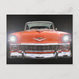1956 CHEVY "LIGHTS ON" POSTKARTE