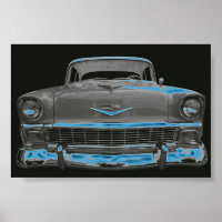 1956 CHEVY "NEON BLUE GLOW"
