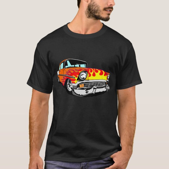 1956 flammte Bel Air in der Orange T-Shirt (Vorderseite)