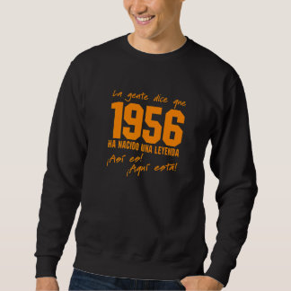 1956 Geboren Geburtstagsoutfit Vintage 1061 Feier Sweatshirt