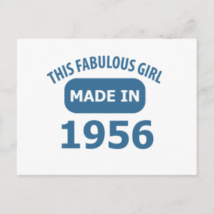 1956 Jahre fabelhafte Designs Postkarte