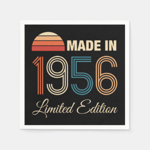 1956 limitierte Auflage zum 70. Geburtstag Serviette