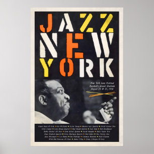 1956 New York Jazz Festival Jazzplakat Poster