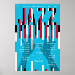 1956 Newport Jazz Festival Jazzplakat - Ellington Poster
