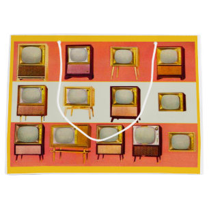 1956 Sets im Fernsehen drucken Große Geschenktüte