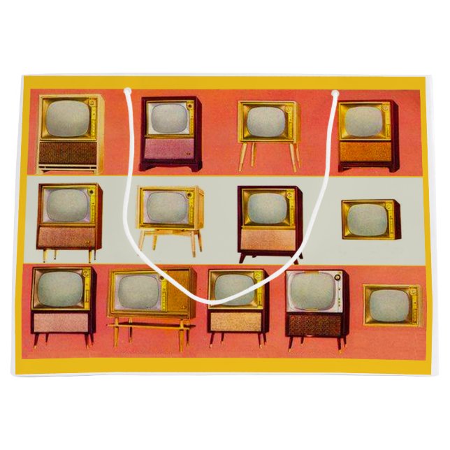 1956 Sets im Fernsehen drucken Große Geschenktüte (Vorderseite)