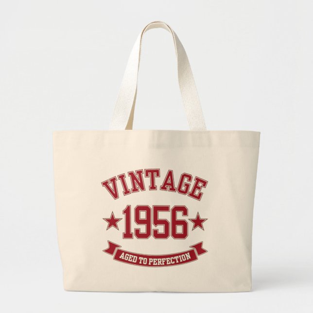 1956 Vintag bis perfekt Jumbo Stoffbeutel (Vorne)