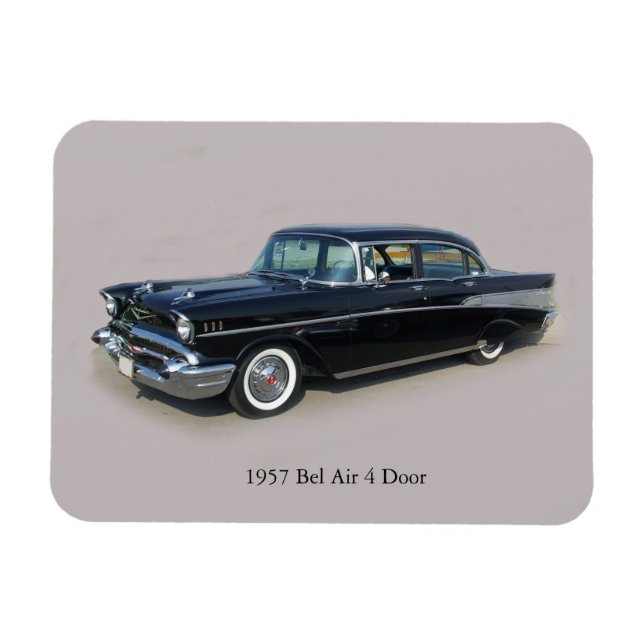 1957 Bel Air 4 Door Magnet (Horizontal)