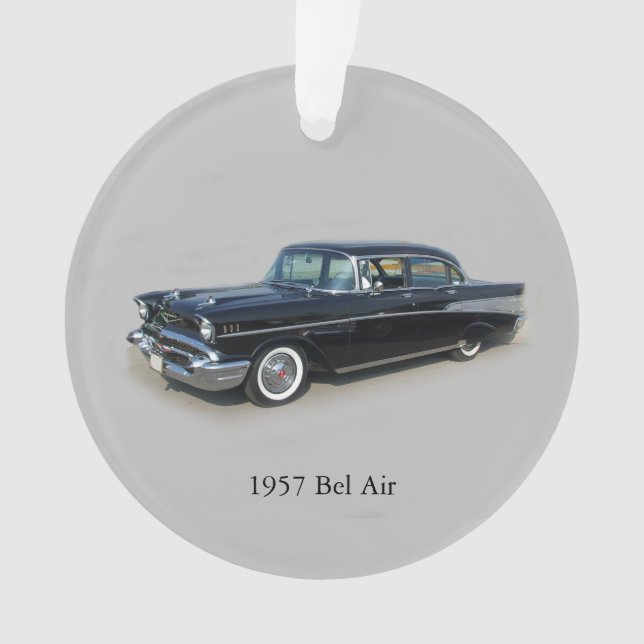 1957 Bel Air 4 Tor Acrylschmuck Ornament (Vorderseite)